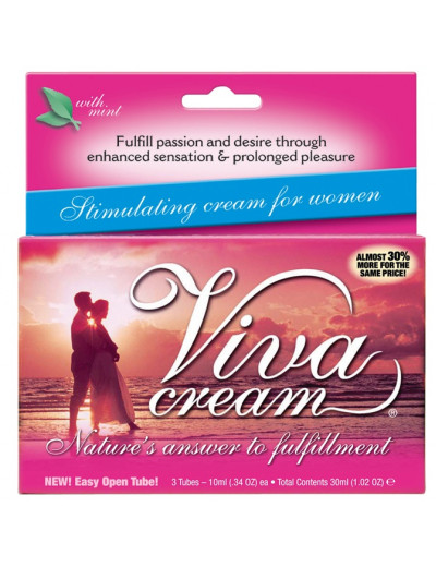 Стимулирующий крем VivaCream для женщин - 30 мл.