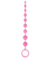 Розовая анальная цепочка-елочка Pleasure Beads - 30 см.