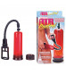 Вакуумная помпа с двумя сменными насадками NEW STAY HARD PUMP CLEAR RED