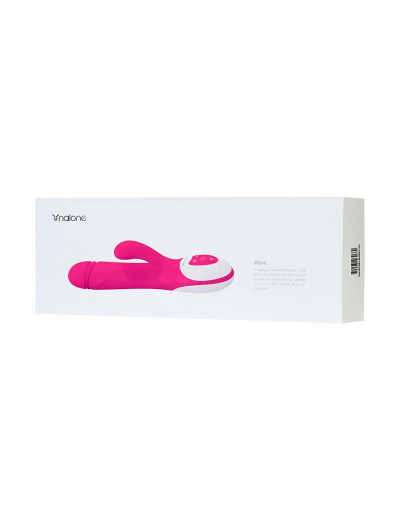 Розовый вибратор Nalone Wave - 26 см.
