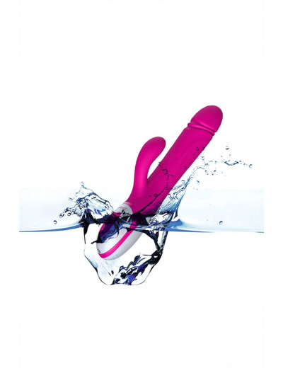 Розовый вибратор Nalone Wave - 26 см.