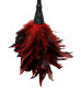 Кисточка с красно-чёрными пёрышками FRISKY FEATHER DUSTER - 36 см.