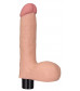 Телесный вибромассажер-реалистик Real Softee Cock 8 - 17 см.