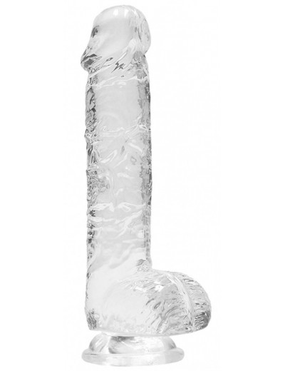 Прозрачный фаллоимитатор Realrock Crystal Clear 7 inch - 19 см.