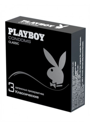 Классические гладкие презервативы Playboy Classic - 3 шт.