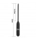 Черный уретральный виброплаг Silicone Vibrating Urethral Dilator - 21 см.