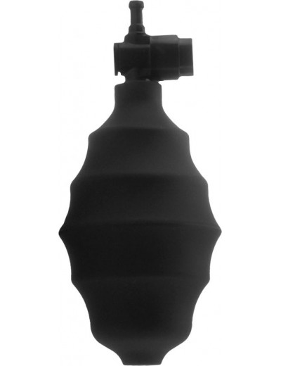 Чёрная вакуумная вибропомпа Vibrating Pussy Pump