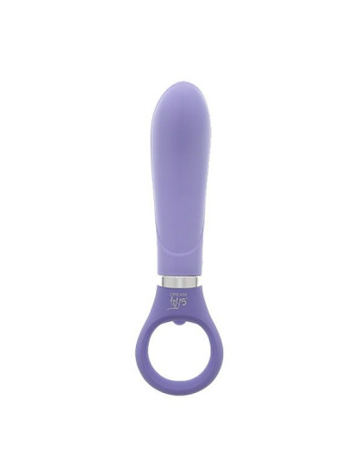 Фиолетовый анальный вибратор GOOD VIBES RING-G SMOOTH - 15,5 см.