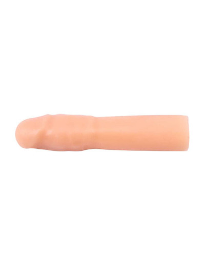 Телесная насадка-удлинитель Real Feel Sleeve - 16,8 см.
