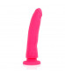 Розовый фаллоимитатор из силикона Delta Сlub Toys Dong Pink Silicone - 20 см.