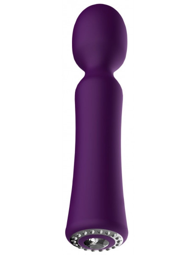 Фиолетовый универсальный массажер Wand Pearl - 20 см.