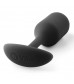Чёрная пробка для ношения B-vibe Snug Plug 2 - 11,4 см.