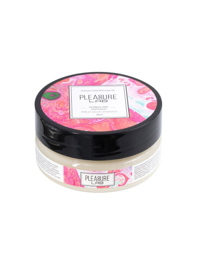 Твердое массажное масло Pleasure Lab Delicate с ароматом пиона и пачули - 50 мл.