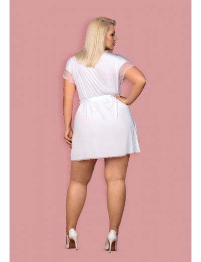 Изящный коротенький пеньюар Girlly с кружевом