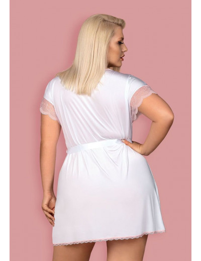 Изящный коротенький пеньюар Girlly с кружевом