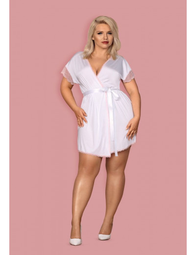 Изящный коротенький пеньюар Girlly с кружевом
