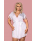 Изящный коротенький пеньюар Girlly с кружевом