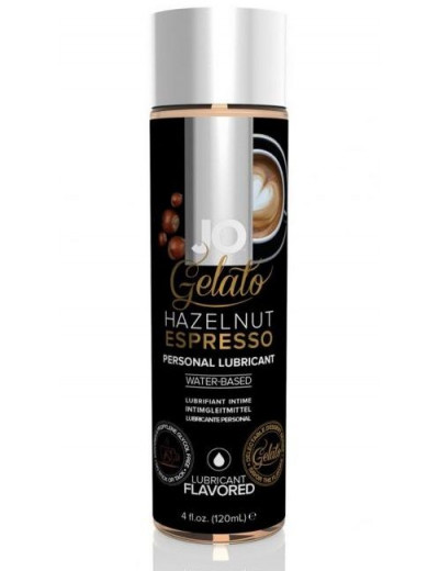 Лубрикант с ароматом орехового эспрессо JO GELATO HAZELNUT ESPRESSO - 120 мл.