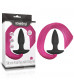 Черная анальная пробка с розовым хвостом Silicone Anal Plug with Pony Tail