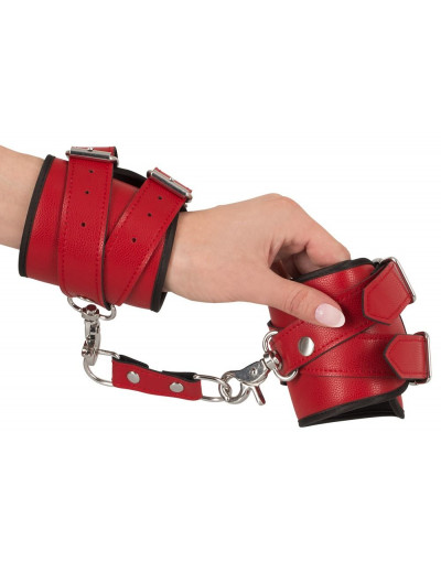 Красный комплект БДСМ-аксессуаров Harness Set