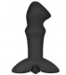 Черный вибромассажер простаты Prostate Stud - 11,4 см.