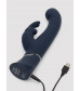 Темно-синий вибратор-кролик Greedy Girl Real-Feel Rabbit Vibrator - 25,4 см.