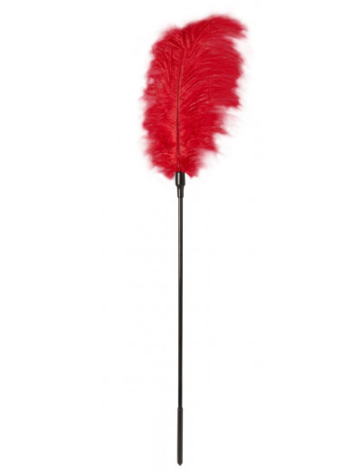 Стек с большим красным пером Large Feather Tickler - 65 см.