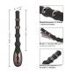 Черный анальный электростимулятор Volt Electro-Beads - 23,5 см.