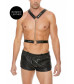 Черная мужская портупея Twisted Bit Black Leather Harness