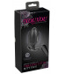 Черная анальная втулка с вибрацией и электростимуляцией Vibrating E-Stim Butt Plug - 9,2 см.