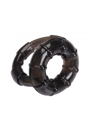 Дымчатое двойное эрекционное кольцо Dual Enhancement Ring