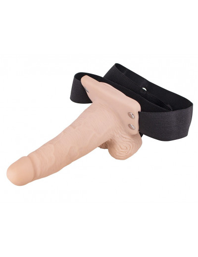 Полый страпон с вибрацией 6? Vibration Hollow Strap-on - 17 см.