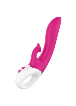 Розовый вибратор-кролик с вакуумной стимуляцией Air Pleasure - 22,5 см.
