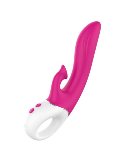 Розовый вибратор-кролик с вакуумной стимуляцией Air Pleasure - 22,5 см.
