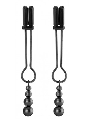 Черные зажимы на соски Teasing Nipple Clamp