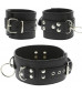 Черный ошейник с манжетами для рук COLLAR   CUFF SET