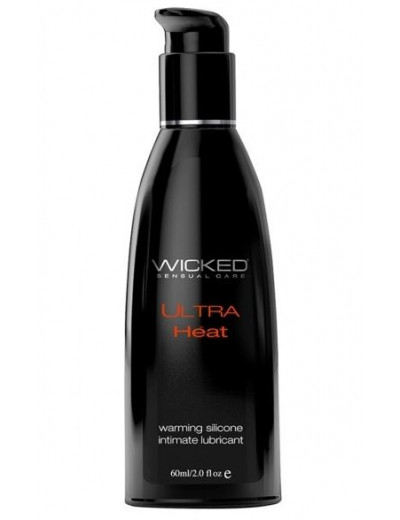Разогревающий лубрикант Wicked Ultra Heat на силиконовой основе - 60 мл.
