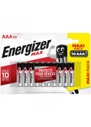 Батарейки Energizer MAX AAA/LR03 1.5V - 10 шт.