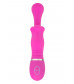 Розовый вибромассажёр с вращающейся головкой THE CHARLOTTE ROSE PINK INTERNAL ROTATION - 23 см.