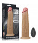 Телесный вибратор-ротатор 8.0 Dual Layered Platinum Silicone Rotator - 20,5 см.