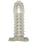 Прозрачная насадка с шипиками Cristal Condom - 12,5 см.
