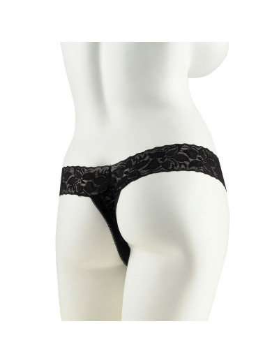 Трусики с силиконовым вибратором Limited Edition Black размера Plus Size