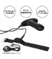 Черный массажер простаты с браслетом-пультом Eclipse Wristband Remote Beaded Probe - 12,75 см.