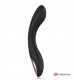 Черный вибратор с пультом-часами Anne s Desire Curve G-Spot Vibe Wireless Watchme - 20,5 см.
