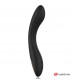 Черный вибратор с пультом-часами Anne s Desire Curve G-Spot Vibe Wireless Watchme - 20,5 см.