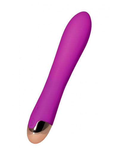 Фиолетовый вибратор-ротатор Lova-lova - 17,5 см.