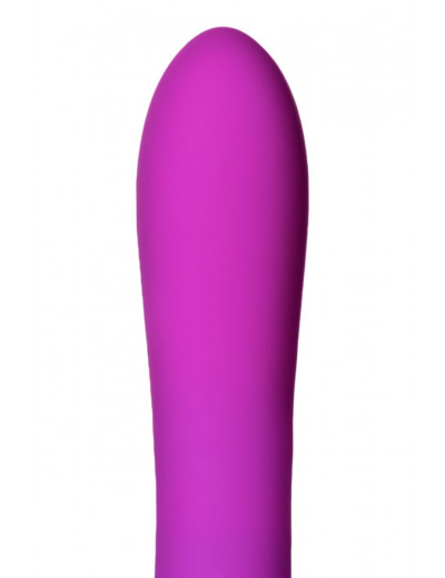 Фиолетовый вибратор-ротатор Lova-lova - 17,5 см.