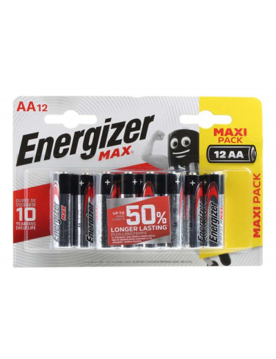 Батарейки Energizer MAX AA/LR6 1.5V - 12 шт.