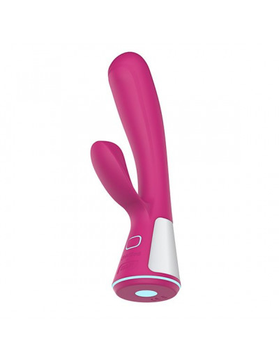 Розовый интерактивный вибратор Kiiroo Ohmibod Fuse - 18 см.