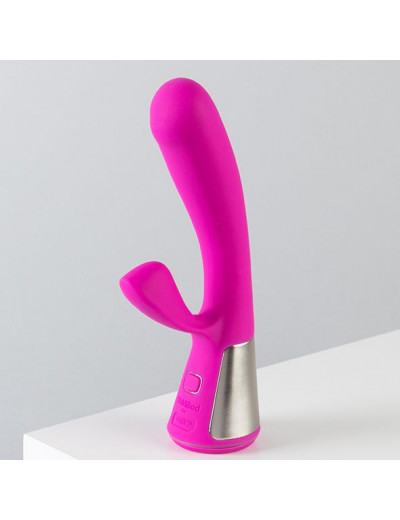 Розовый интерактивный вибратор Kiiroo Ohmibod Fuse - 18 см.